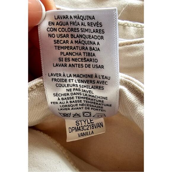 DEAR JOHN Jeanne Mid Rise Flare Women's Pants Jeans, Sz 32, Vanilla - Picture 13 of 13